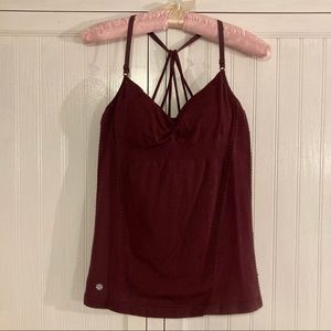 Athleta Allegro Support Tank Plum Sz M